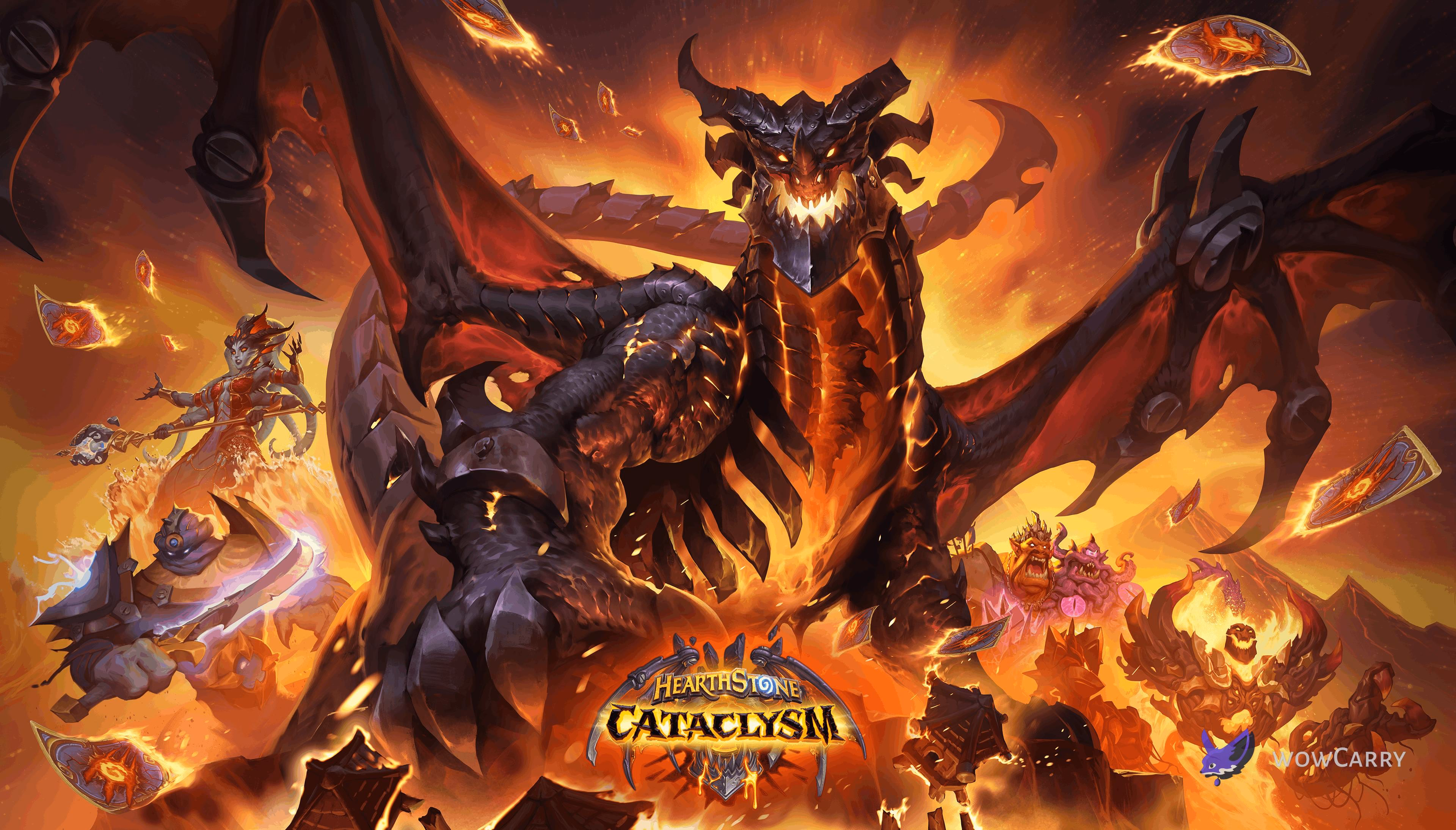 Hearthstone Cataclysm expansion key art